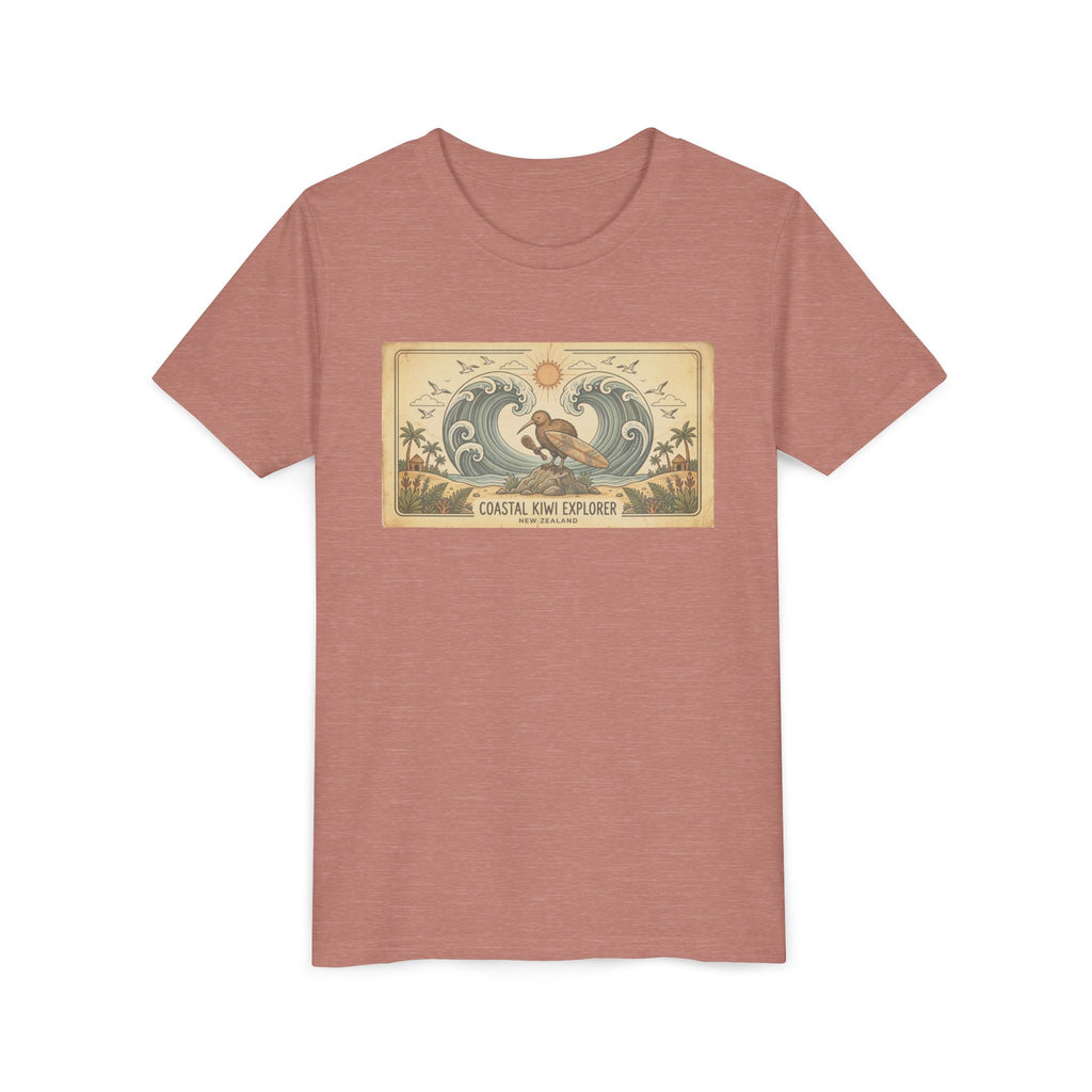 Youth Tee — Coastal Wave Explorer Graphic (Kids Surf Ocean T-Shirt)