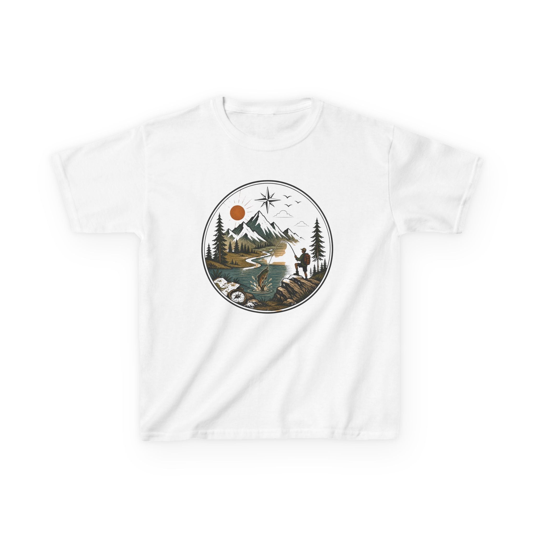 Mountain & River Explorer Graphic Shirt