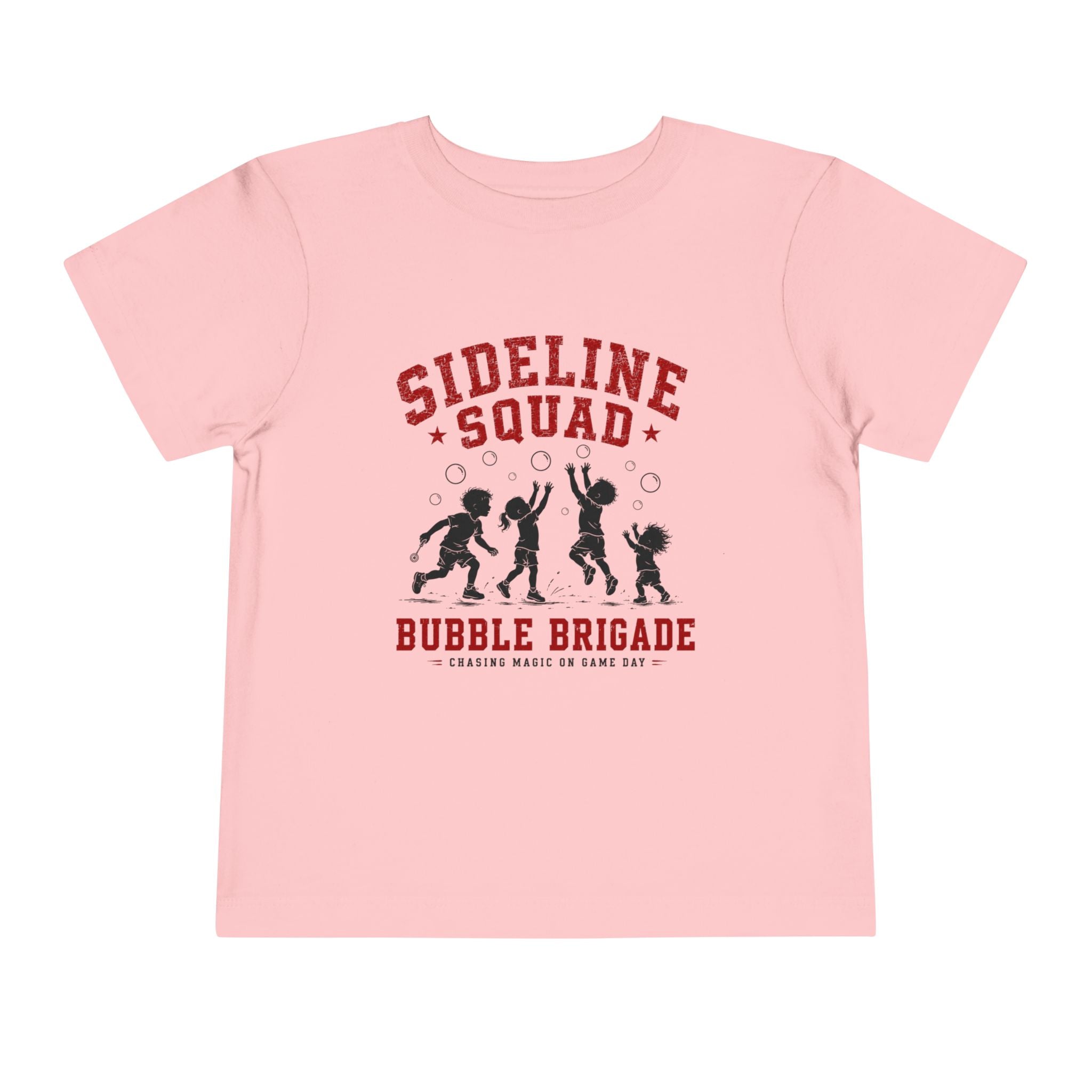 "Sideline Squad Bubble Brigade" Toddler Sports T‑Shirt