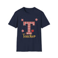 Red Gingham Letter T Teacher T + Adult Size