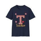 Red Gingham Letter T Teacher T