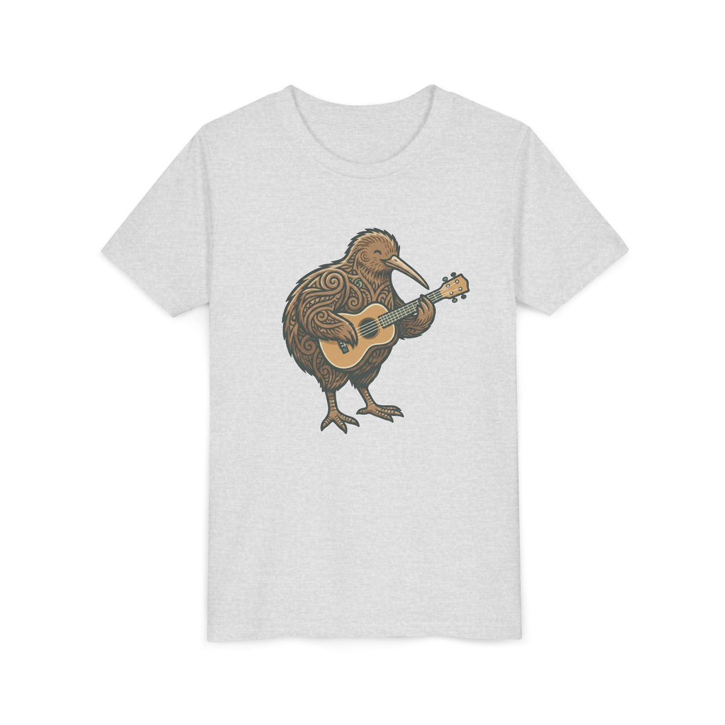 Kiwi Bird Guitar Youth Tee — Cute Musical Kiwi Kids T‑Shirt