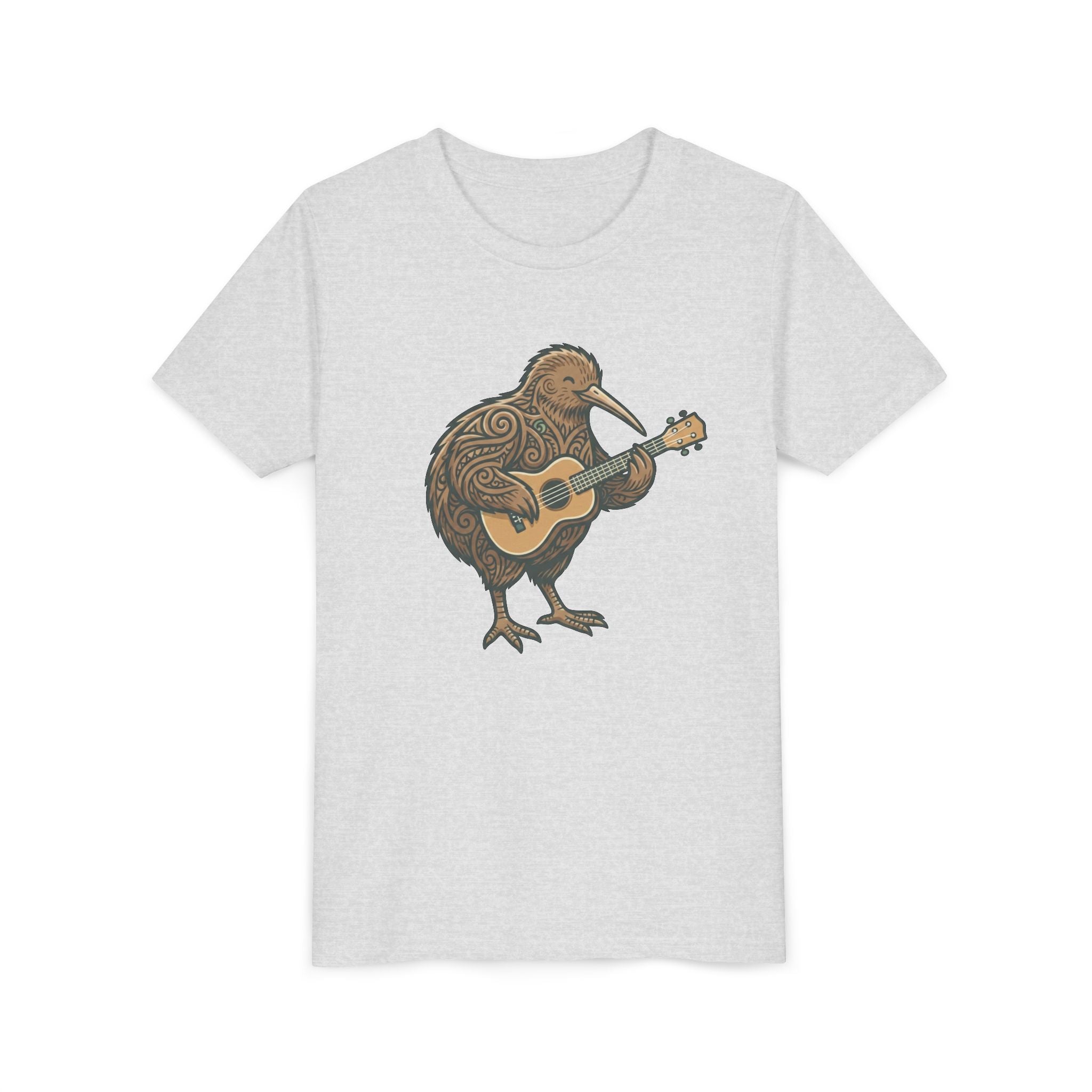 Kiwi Bird Guitar Youth Tee — Cute Musical Kiwi Kids T‑Shirt