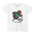 Youth Kiwi Soccer Tee – 'FIFA 2026' Football FIFA 2026 Kiwi Soccer Player T-Shirt, Funny Football Bird Graphic Tee, Unique New Zealand Sports + Youth Size