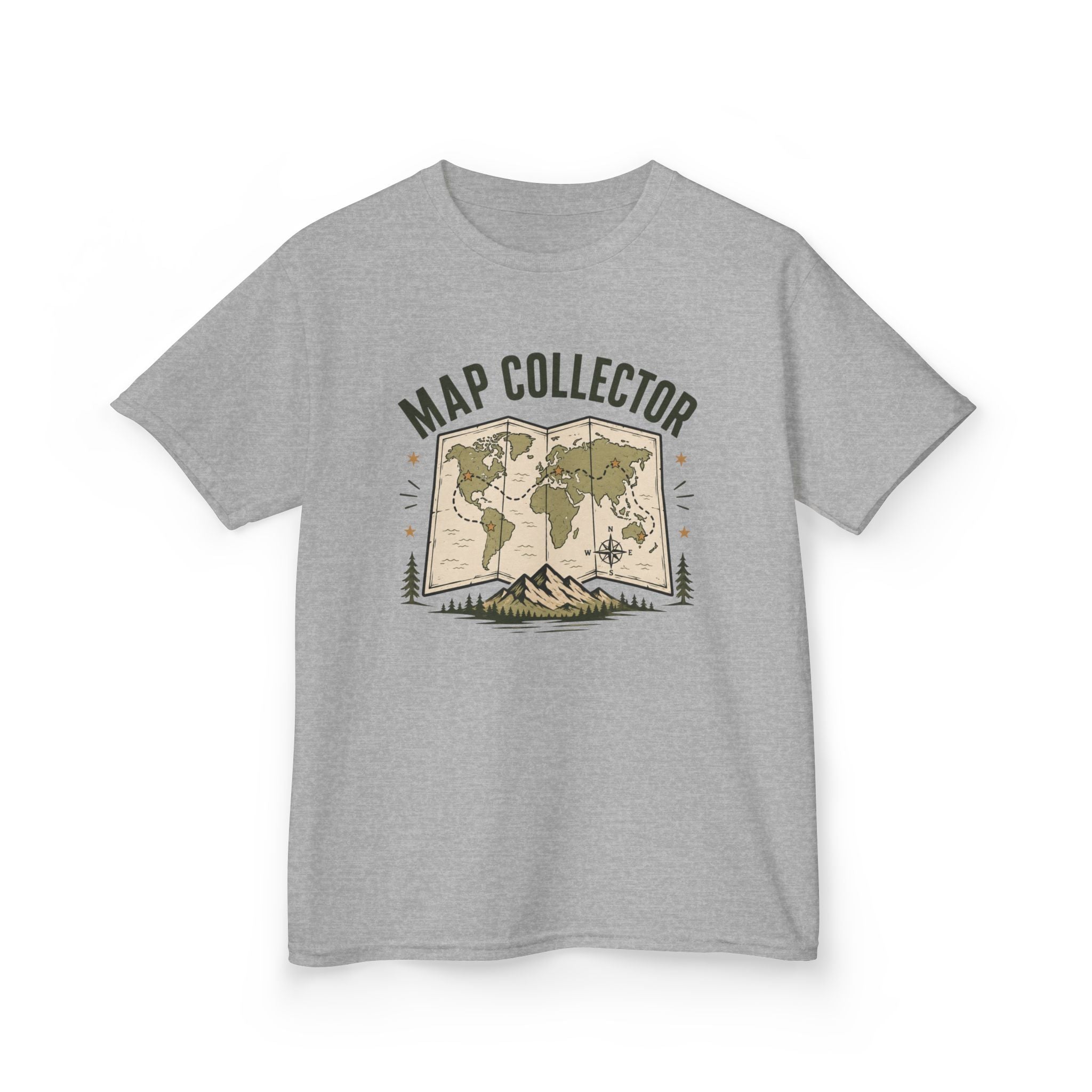 "Map Collector" World Map Adventure Tee