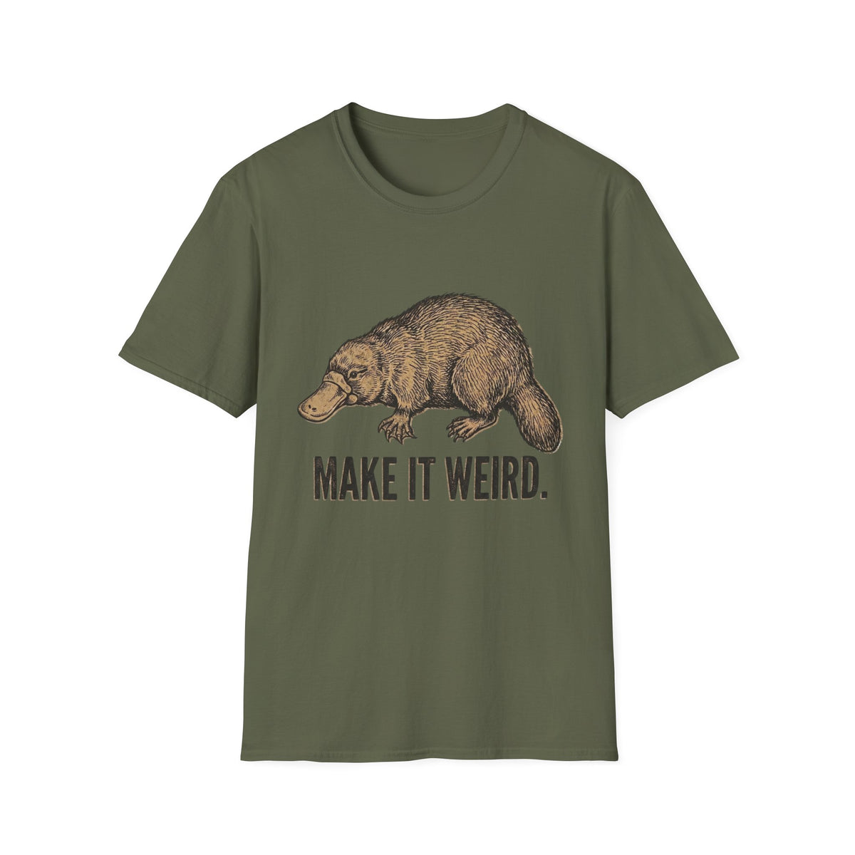 Platypus Graphic T “Make It Weird” +Adult Size