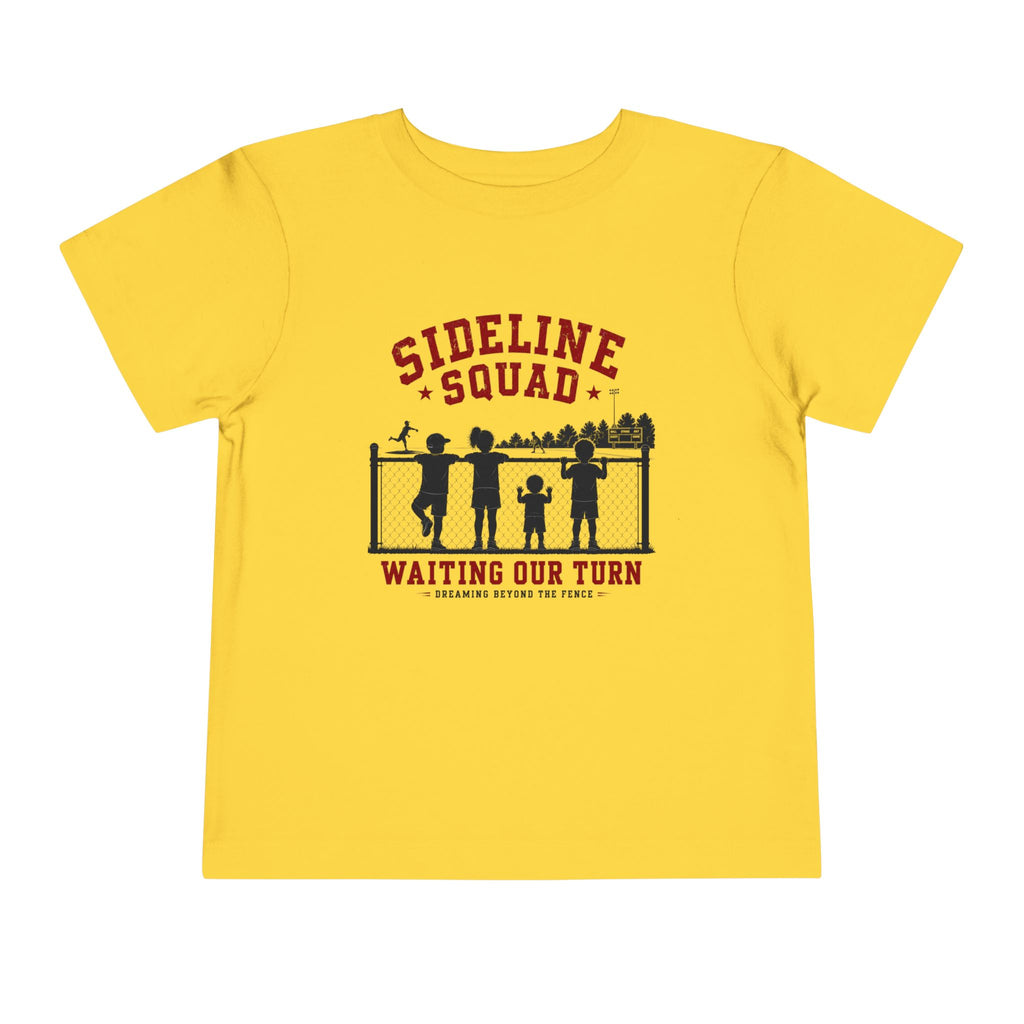"Sideline Squad: Waiting Our Turn"Toddler Sports Shirt