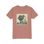 Youth Tee — Kiwi Bird on Mountains Graphic Shirt
