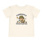 "Currently Investigating" Little Girl Explorer Shirt