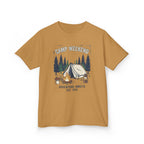 "Camp Weekend: Adventure Awaits" Kids Graphic Tee