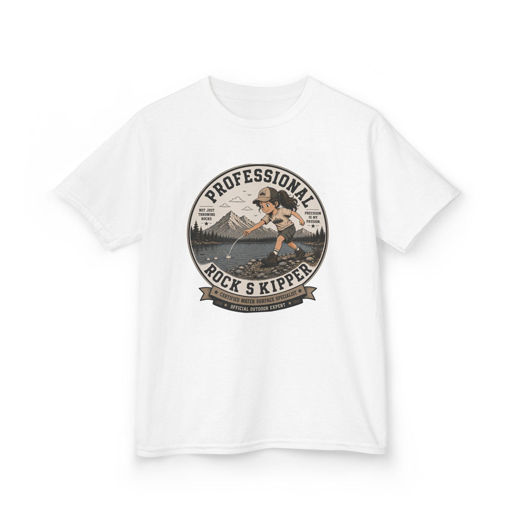 Professional Rock Skipper  —Girl Skipping Stones Design