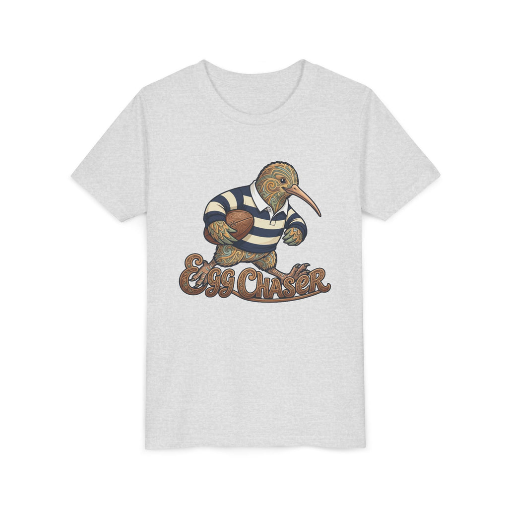 Kiwi Rugby Youth Tee — 'Egg Chaser' Vintage Sports Kids Shirt