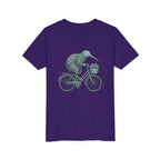Kids Kiwi Bird Bicycle T‑Shirt – Cute Animal Cycling Graphic Tee for Children