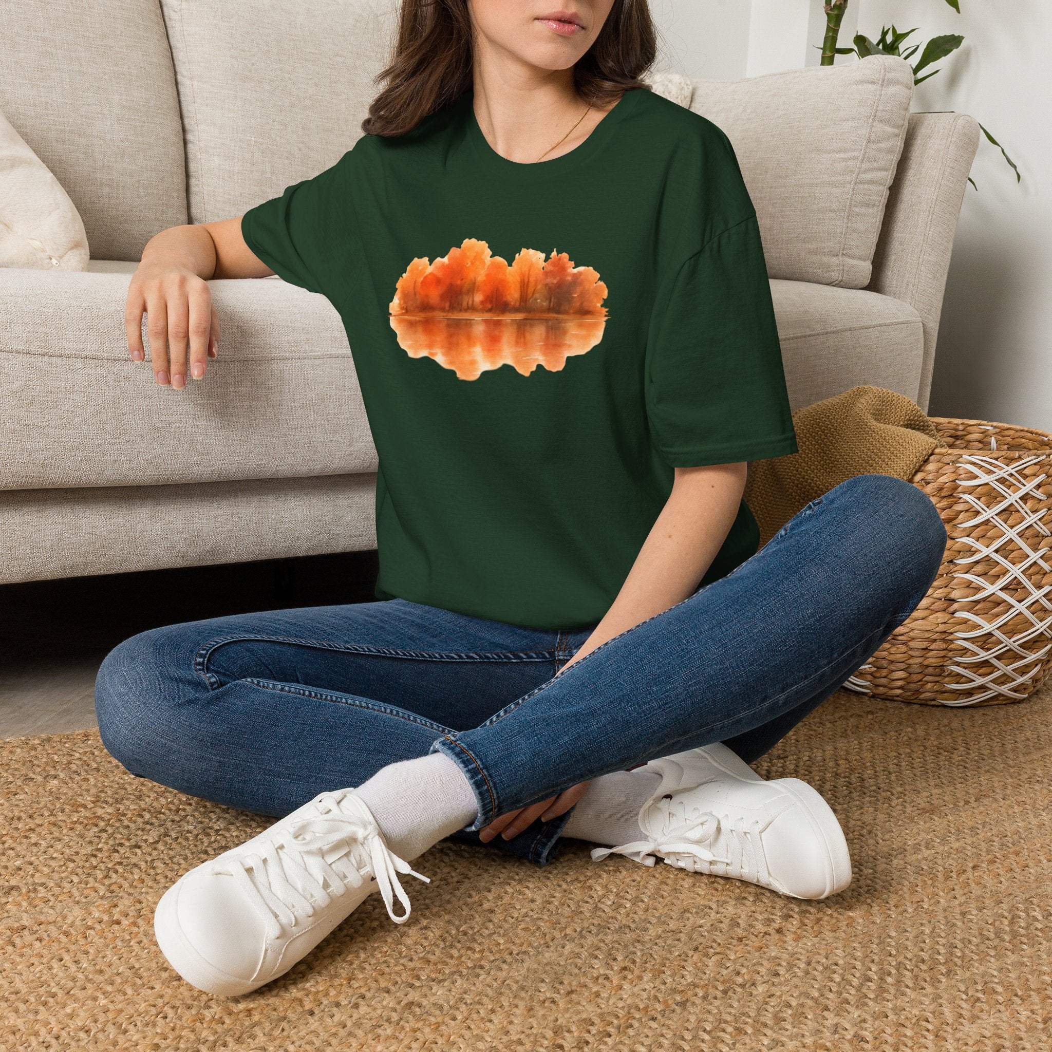 Autumn Lake Reflection T-Shirt