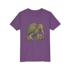 Kiwi Bird Momma & Babies Kids T‑Shirt — Whimsical Kiwi & Chicks Youth Tee