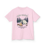 "Camp Weekend: Adventure Awaits" Kids Graphic Tee