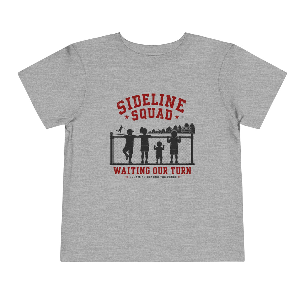 "Sideline Squad: Waiting Our Turn"Toddler Sports Shirt