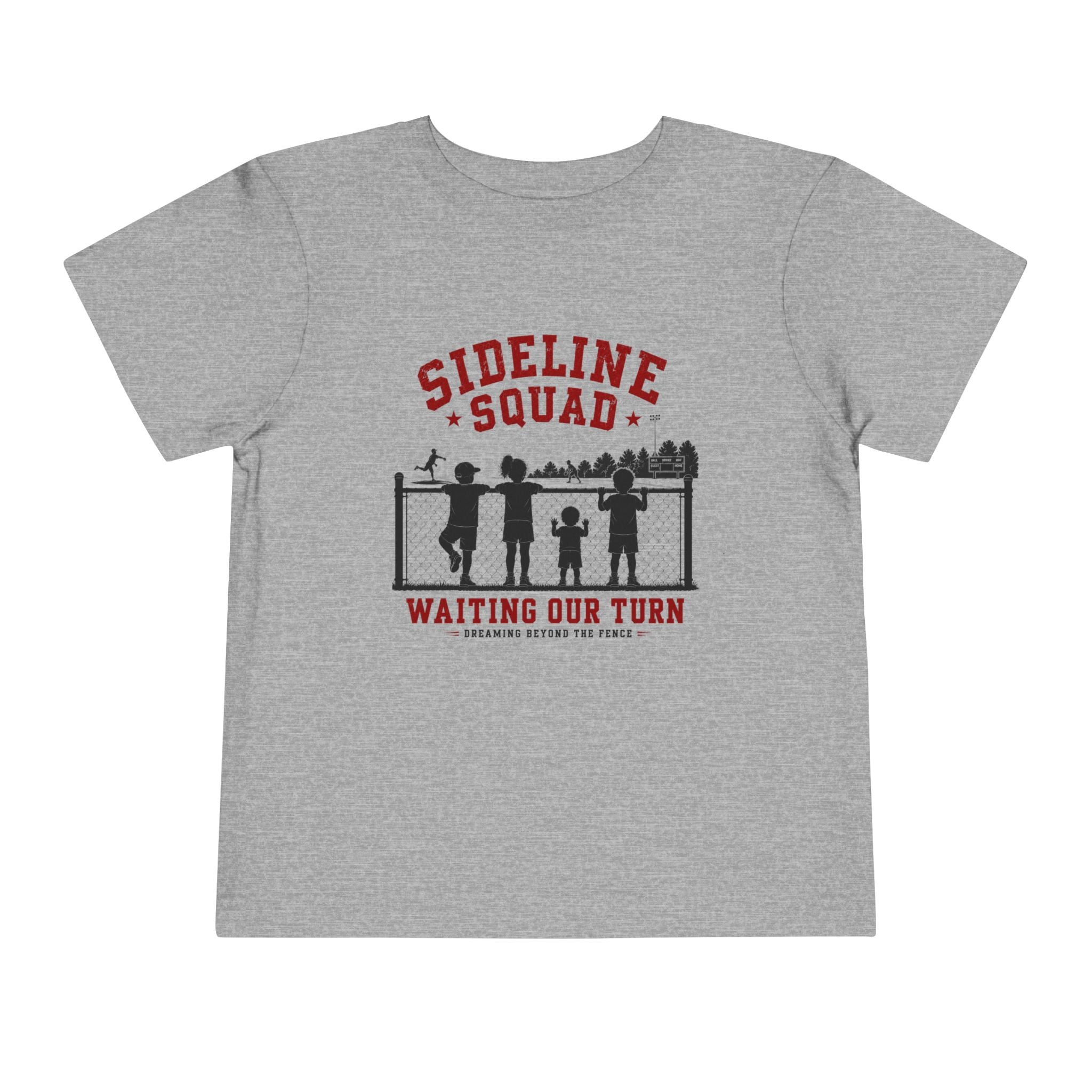 "Sideline Squad: Waiting Our Turn"Toddler Sports Shirt