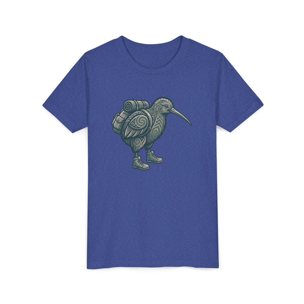 Kiwi Hiker Youth Tee — Adventure Kids Graphic T-Shirt