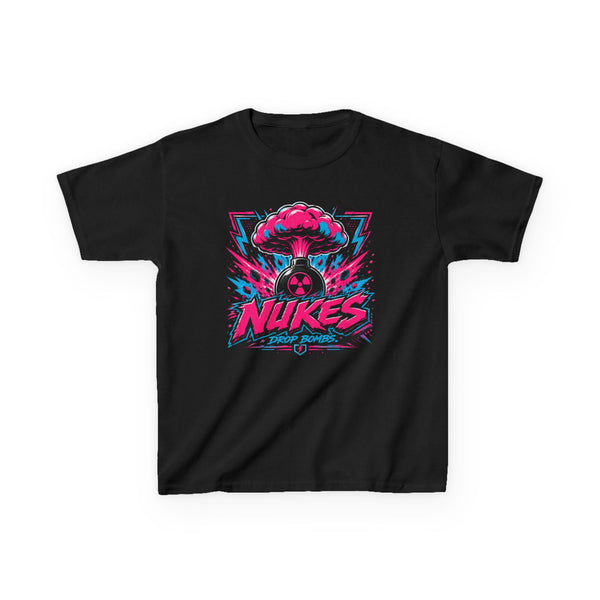 Kids Nukes Graphic Tee — Neon Baseball T
