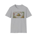 "The Horrors Persist Yet I Remain Whimsical" Floral Frog Tee