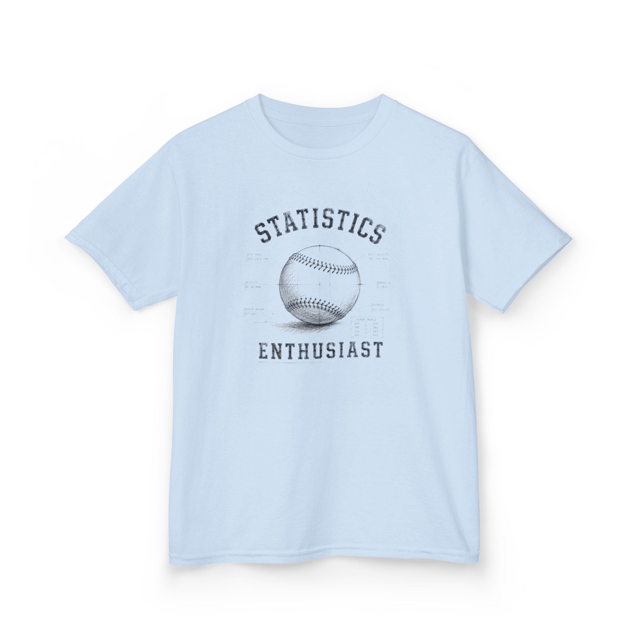 'Statistics' Baseball Graphic Tee