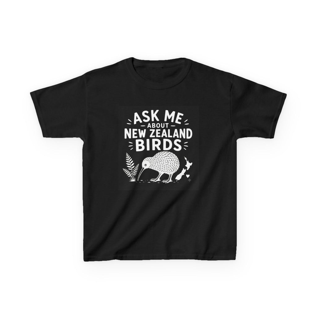"Ask Me About New Zealand Birds" Kiwi Kids Graphic