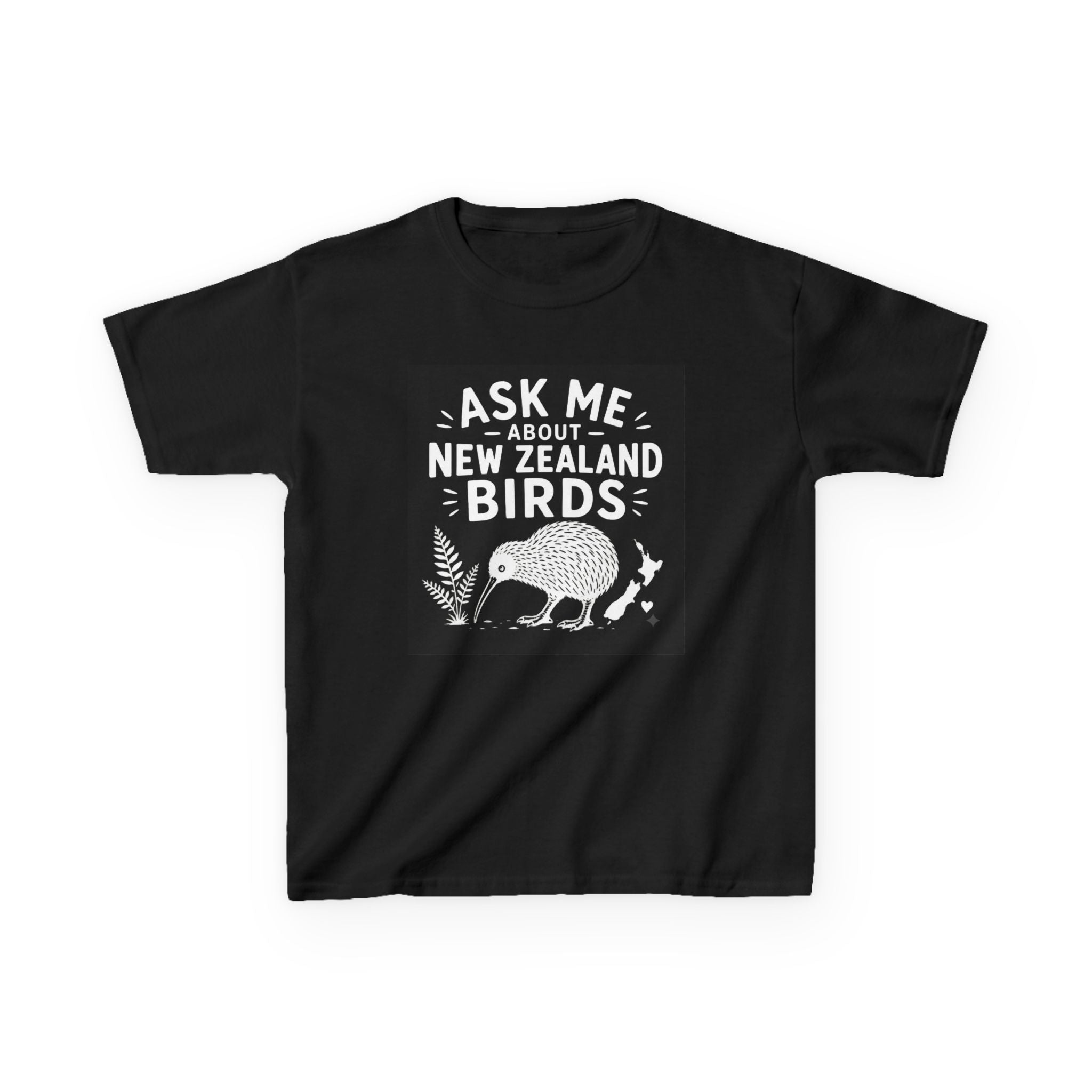 "Ask Me About New Zealand Birds" Kiwi Kids Graphic