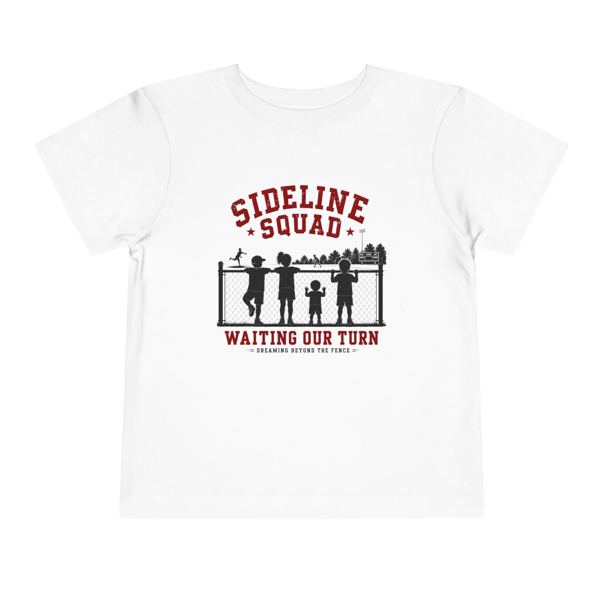 "Sideline Squad: Waiting Our Turn"Toddler Sports Shirt