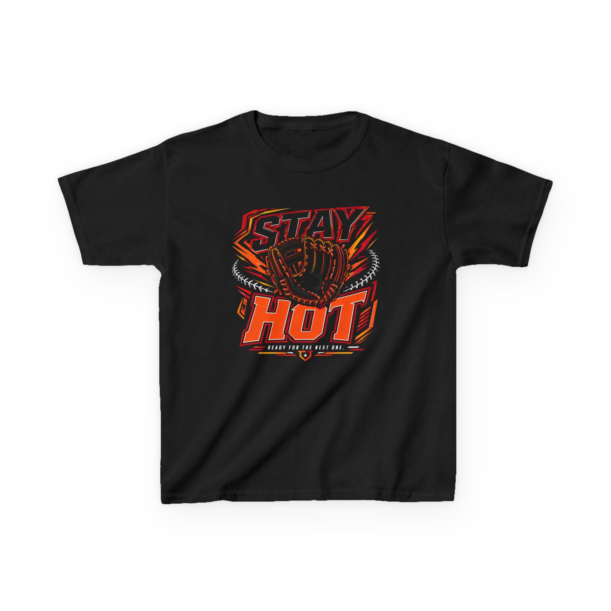 Kids Tee — "Stay Hot" Baseball Graphic Shirt