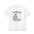 "Thinking About Batting Averages" Retro Baseball Tee + Youth Size