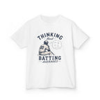 "Thinking About Batting Averages" Retro Baseball Tee