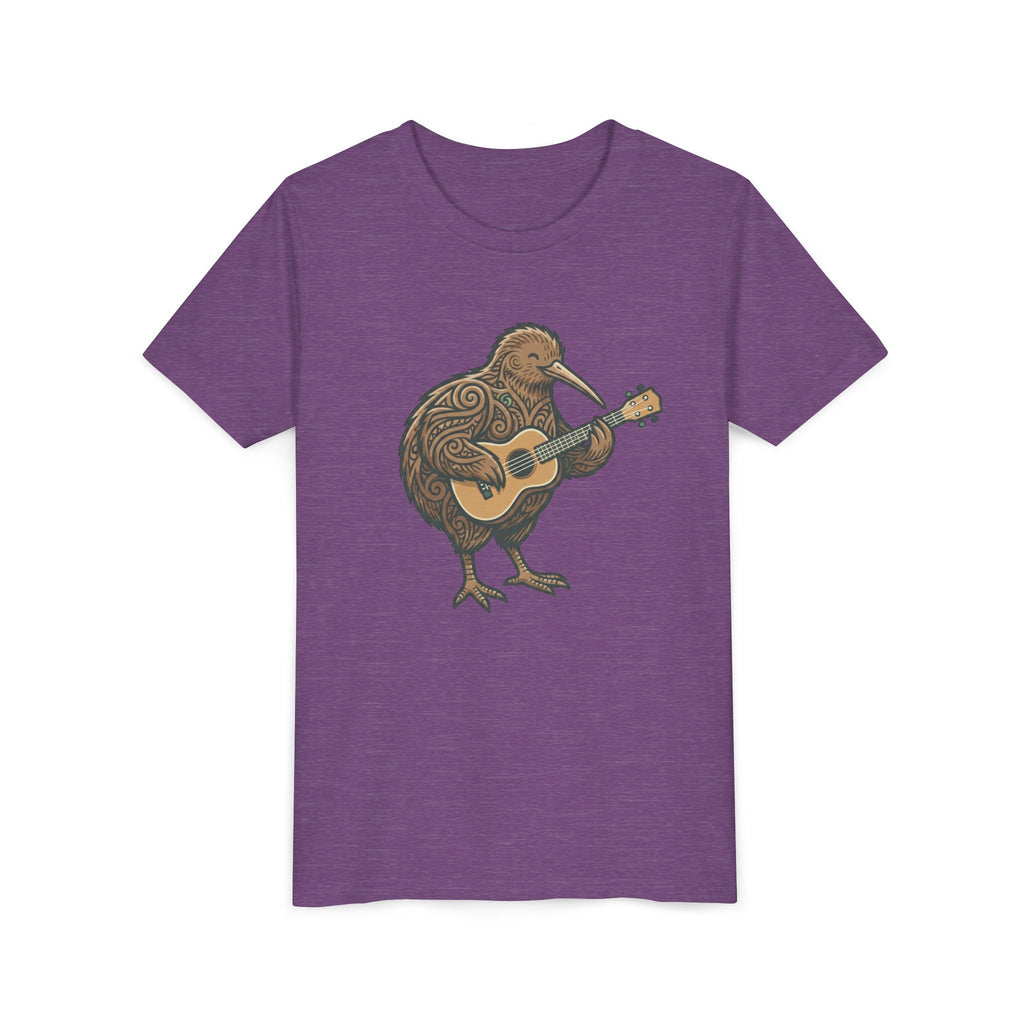 Kiwi Bird Guitar Youth Tee — Cute Musical Kiwi Kids T‑Shirt