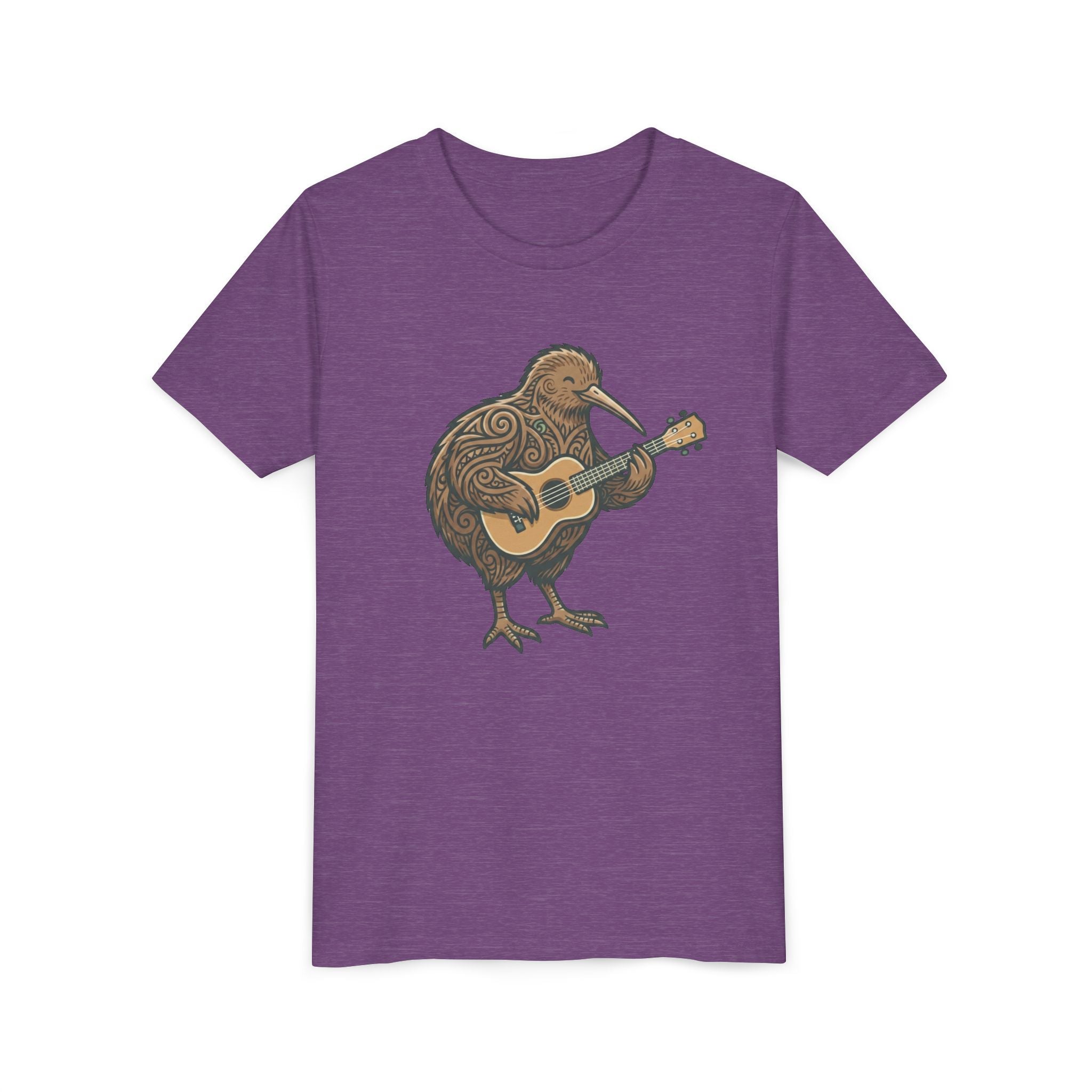 Kiwi Bird Guitar Youth Tee — Cute Musical Kiwi Kids T‑Shirt