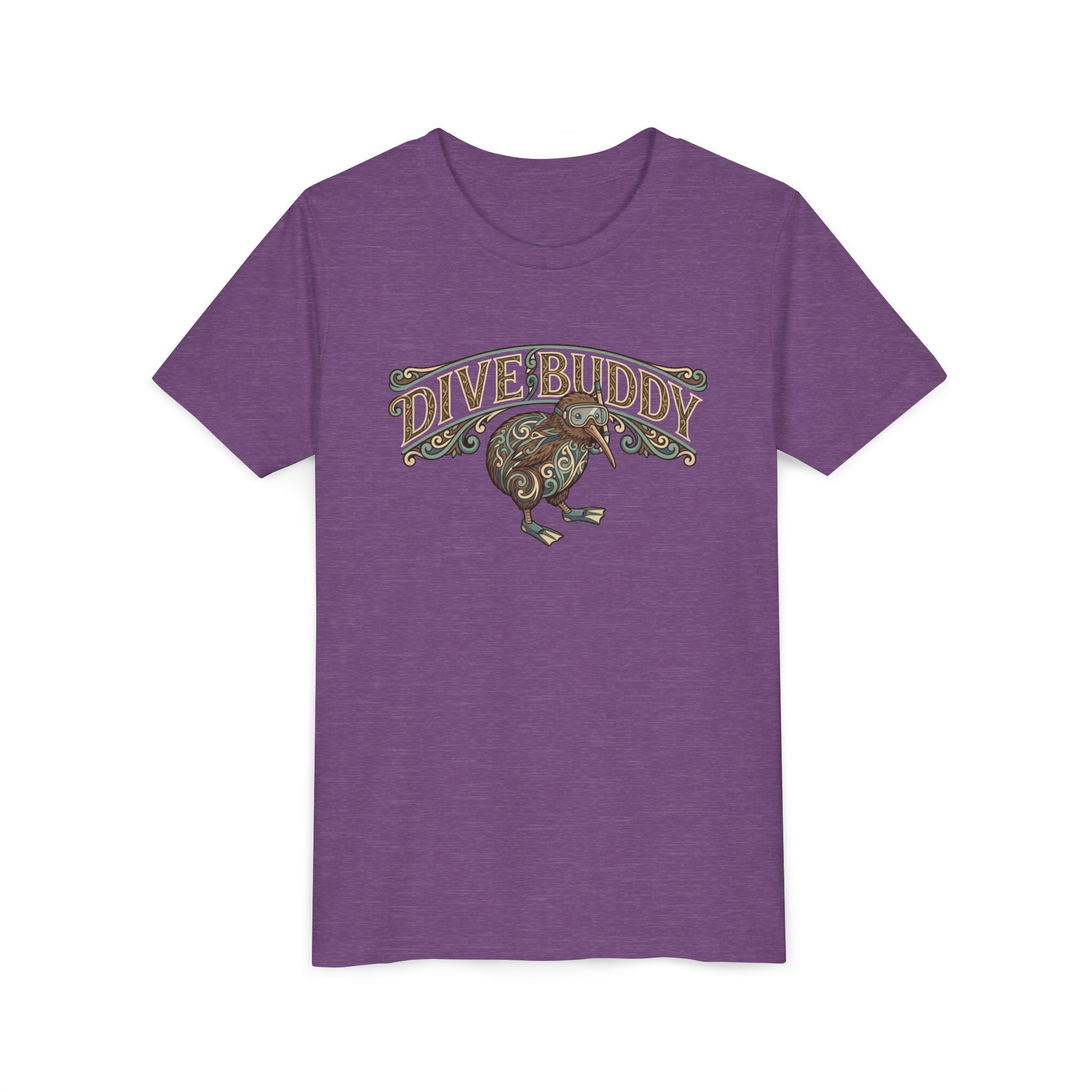 Youth Tee - "Dive Buddy" Kiwi Bird Graphic Kids T-Shirt