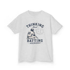 "Thinking About Batting Averages" Retro Baseball Tee