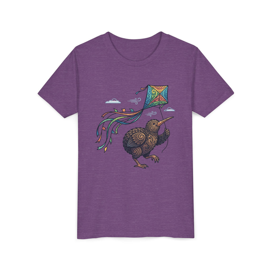 Kiwi Kite Kids Tee — Whimsical New Zealand Bird Graphic Youth Shirt