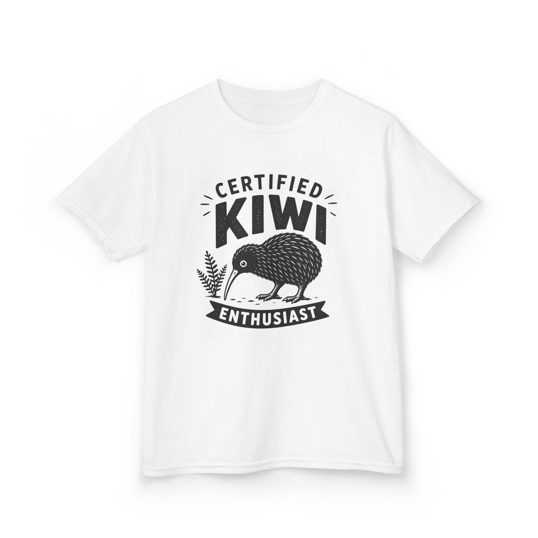 "Certified Kiwi Enthusiast" Kids Graphic Tee
