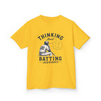 "Thinking About Batting Averages" Retro Baseball Tee