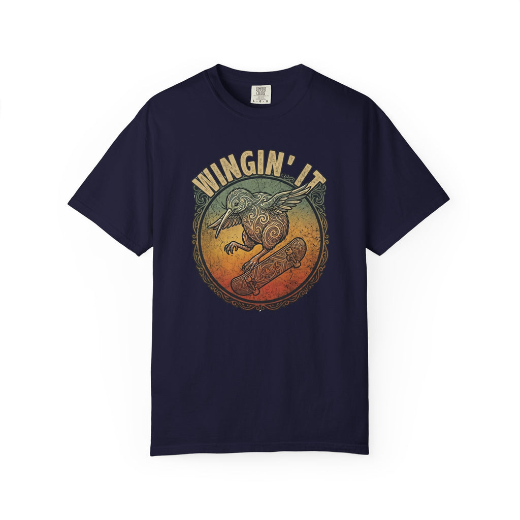 Wingin' It Kiwi  – Vintage Style Graphic Tee