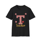 Red Gingham Letter T Teacher T