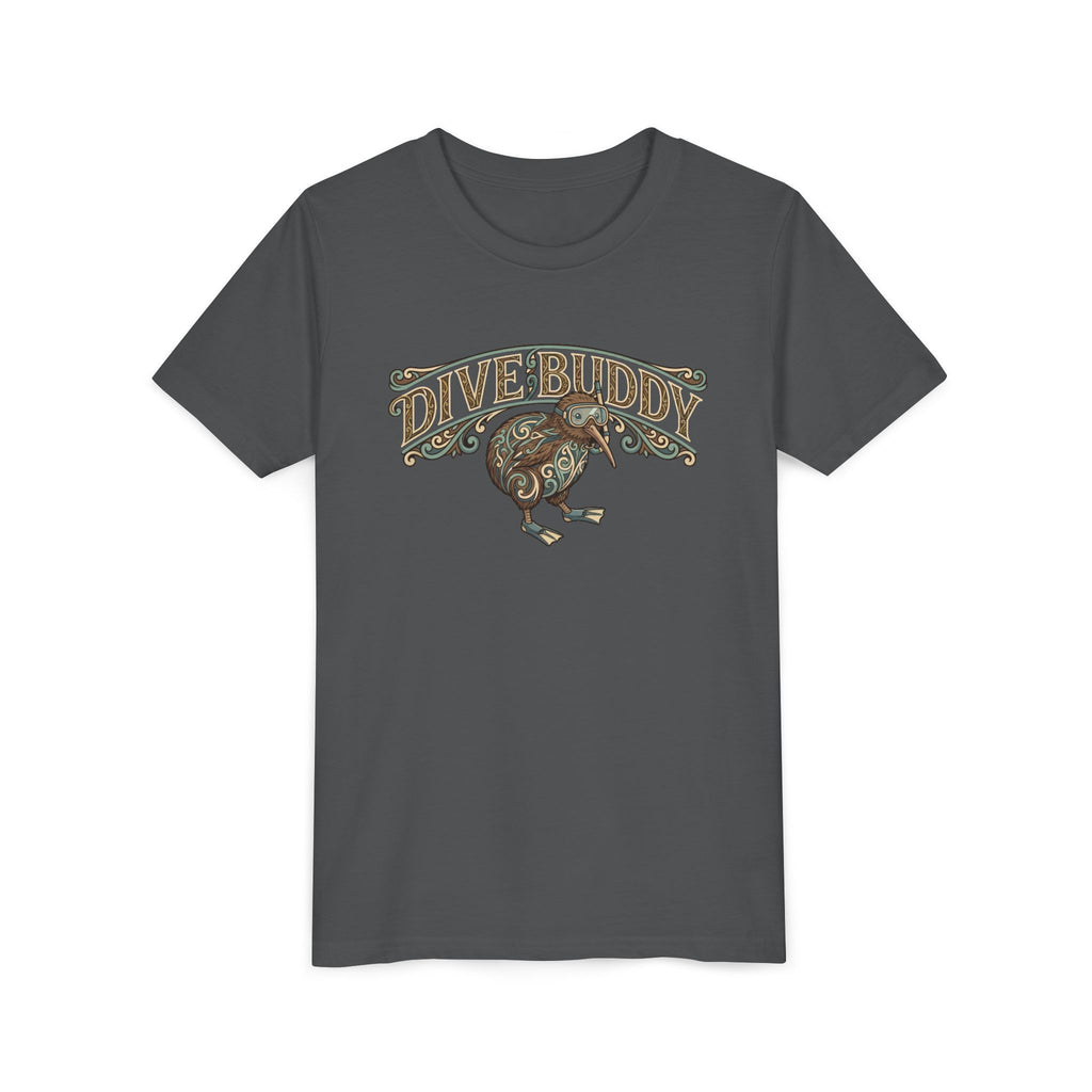 Youth Tee - "Dive Buddy" Kiwi Bird Graphic Kids T-Shirt