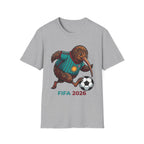 FIFA 2026 Maori Kiwi Soccer Player Adult Size Tee, Funny Bird Playing Football, Graphic Tee, Unique New Zealand Gift