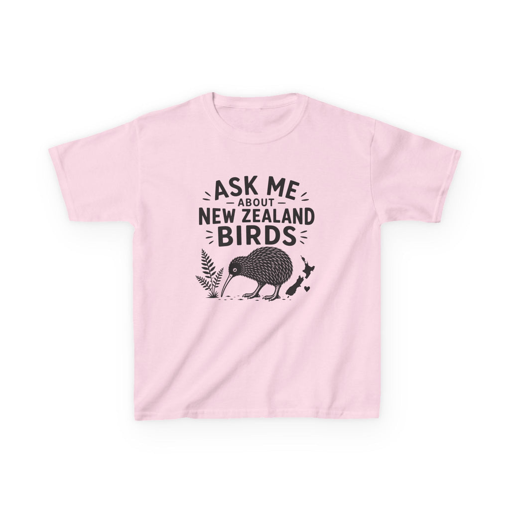 "Ask Me About New Zealand Birds" Kiwi Kids Graphic