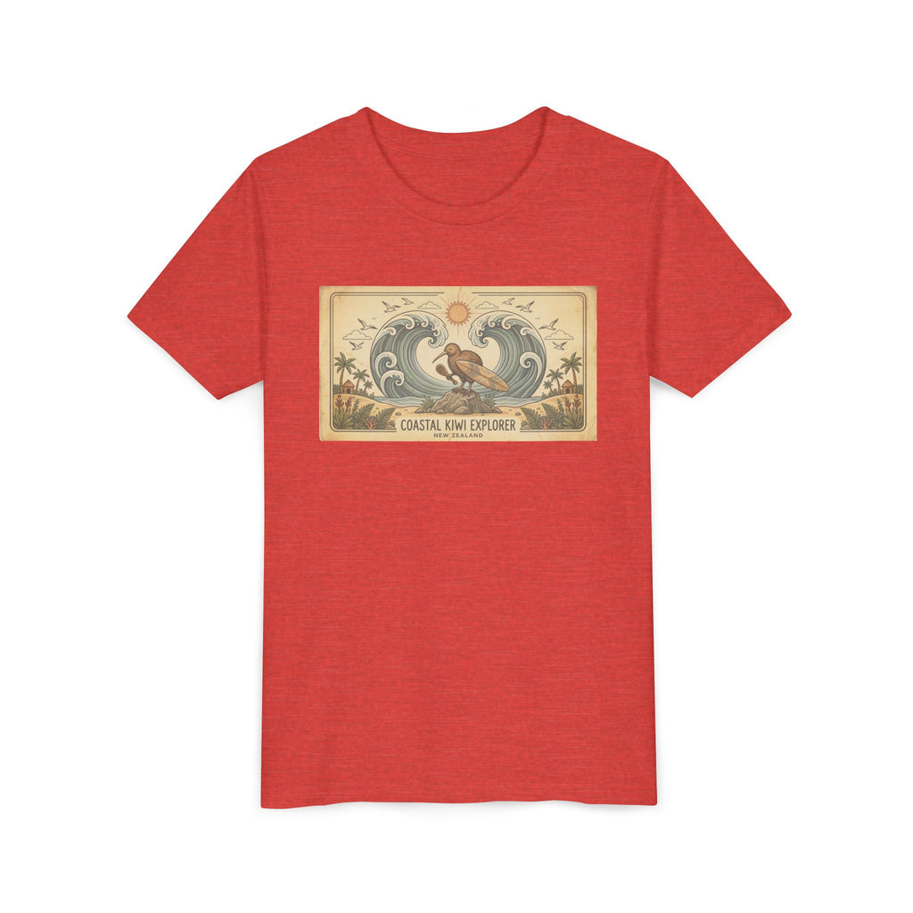 Youth Tee — Coastal Wave Explorer Graphic (Kids Surf Ocean T-Shirt)