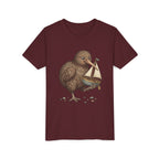 Youth T‑Shirt — Cute Kiwi Bird Holding Toy Sailboat Kids Tee