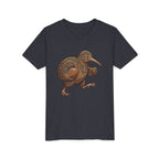Youth Tee — Whimsical Maori-Style Kiwi Bird Kids Shirt