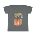 Toddler T-Shirt — Kiwi Bird on Block "K" Cute Baby Animal Tee