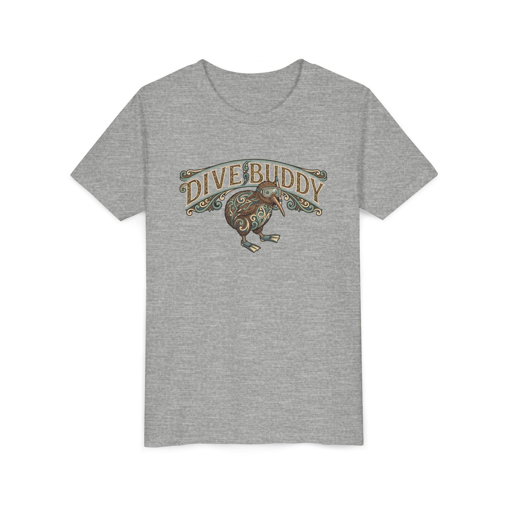 Youth Tee - "Dive Buddy" Kiwi Bird Graphic Kids T-Shirt