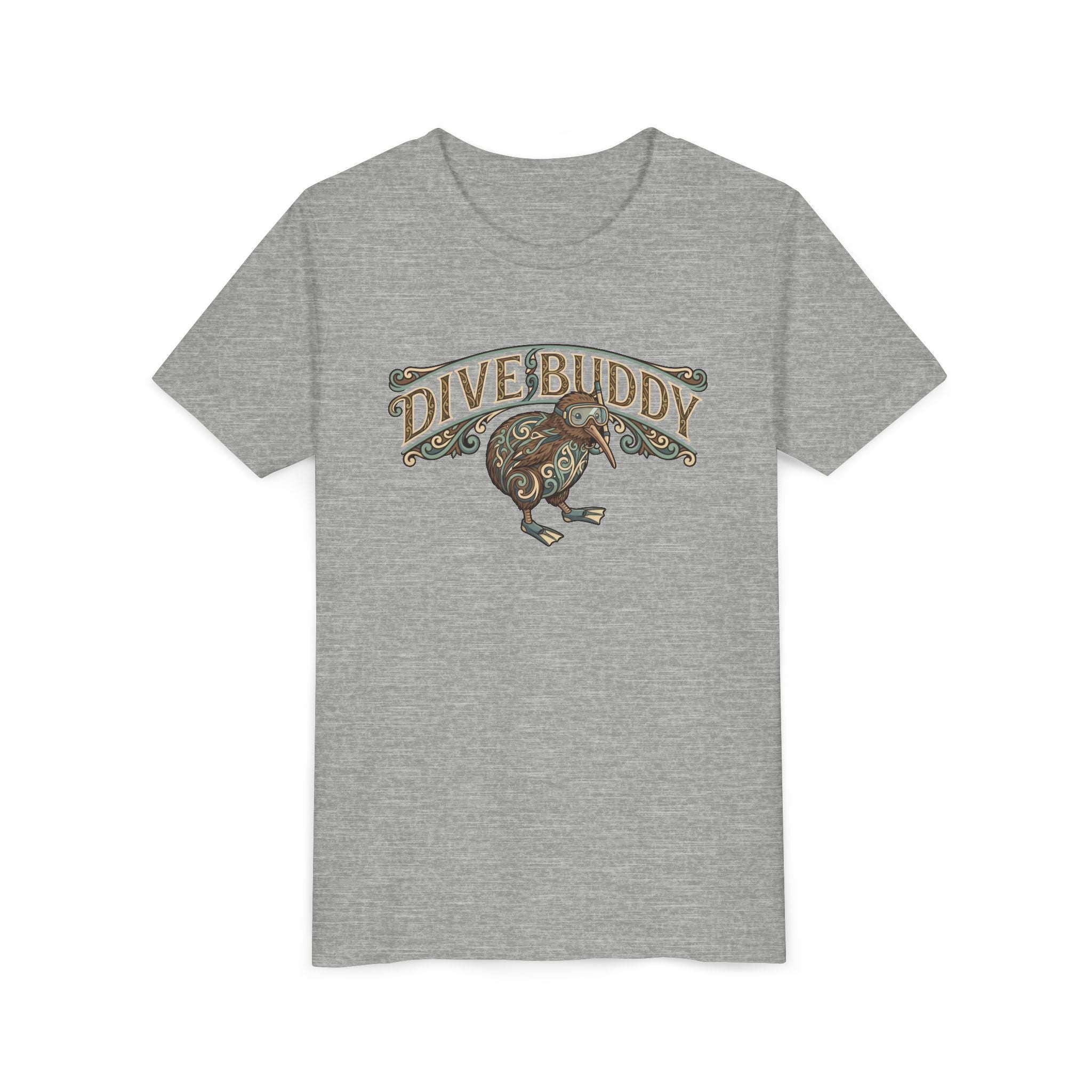 Youth Tee - "Dive Buddy" Kiwi Bird Graphic Kids T-Shirt
